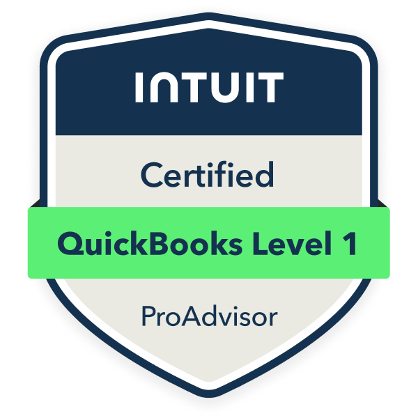 Certified QBO Level 1 Badge